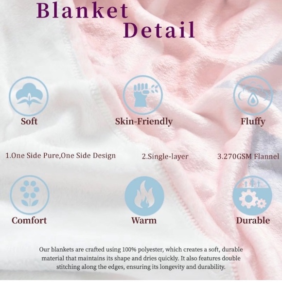 NWT- Super Soft- Holiday- Hello Kitty- Plush Velvet Throw Blanket 50x60 - Picture 8 of 10